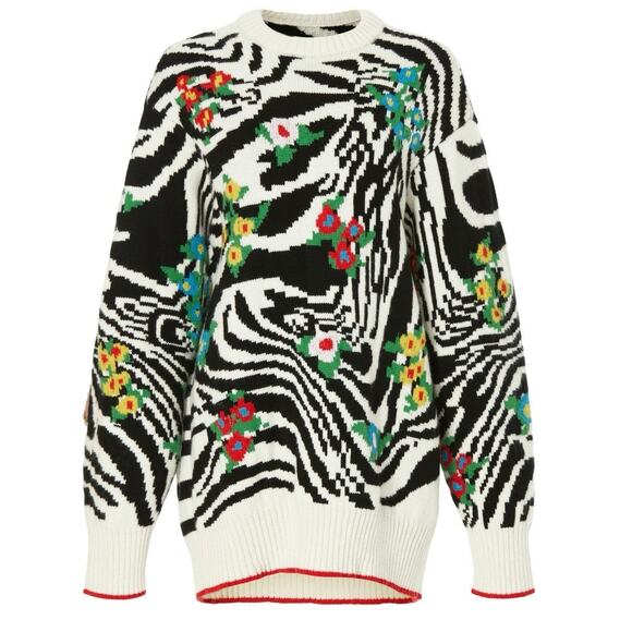 Philosophy di Lorenzo Serafini Animal Print Sweater Sz 46 US 10 / XL MSRP $1,135 - Picture 1 of 15